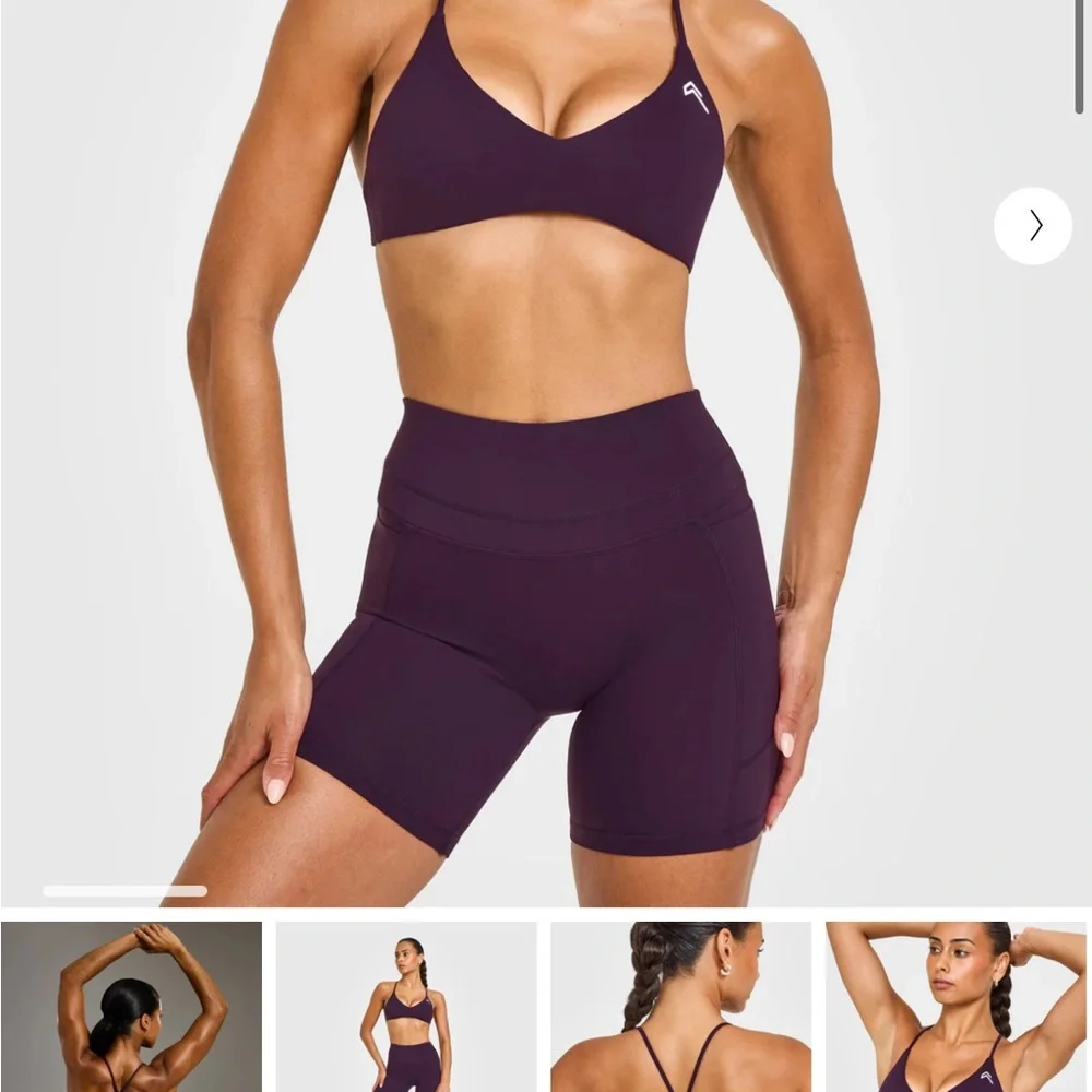 NWT- Oner Active Deep Purple Sports Bra - Picture 7 of 8